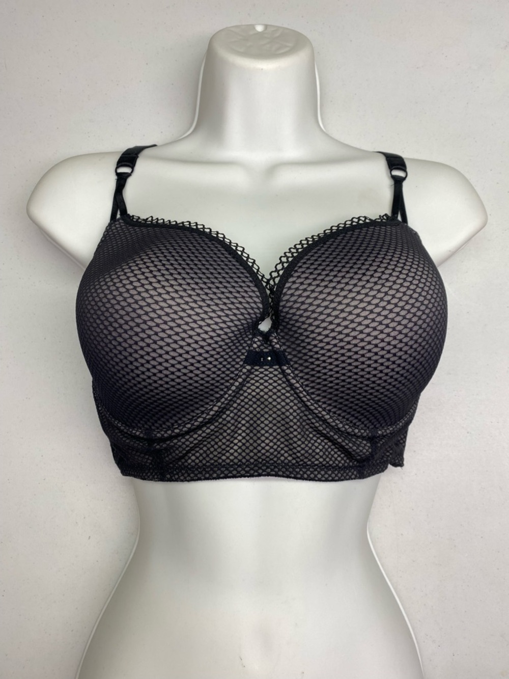 PD Twist  BLK Long Bra, 36DD *P1073